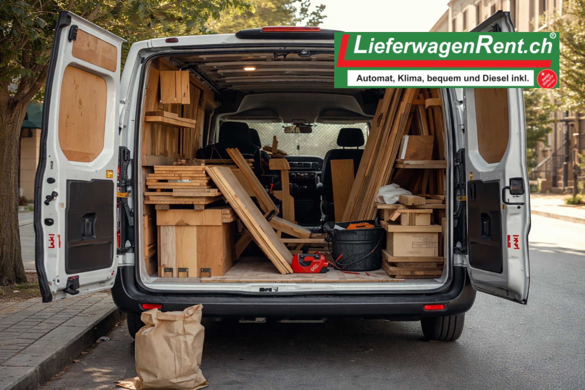 Lieferwagen für Schreiner