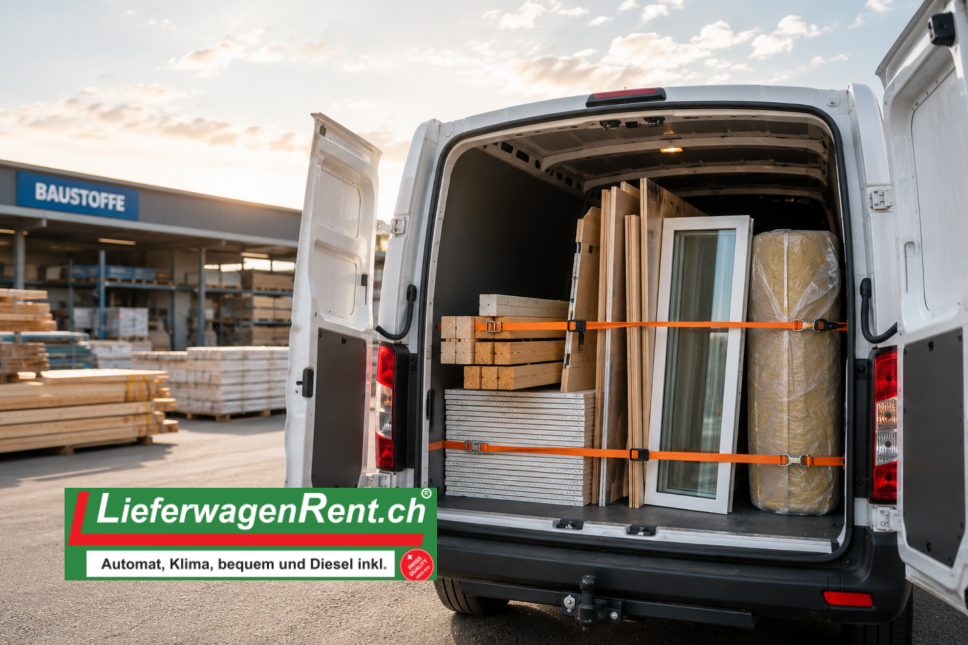 Baumaterial transportieren